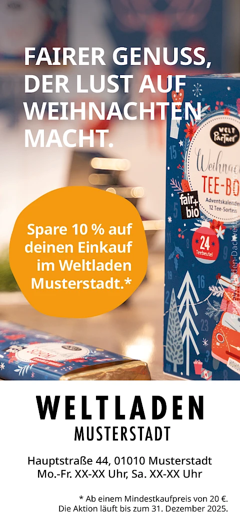 Weltläden bieten zu Weihnachten Fairen Genuss