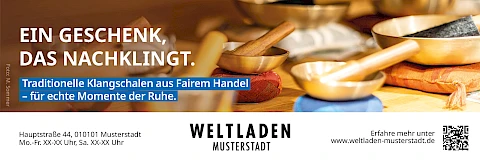 Weltläden bieten Klangschalen aus Fairem Handel
